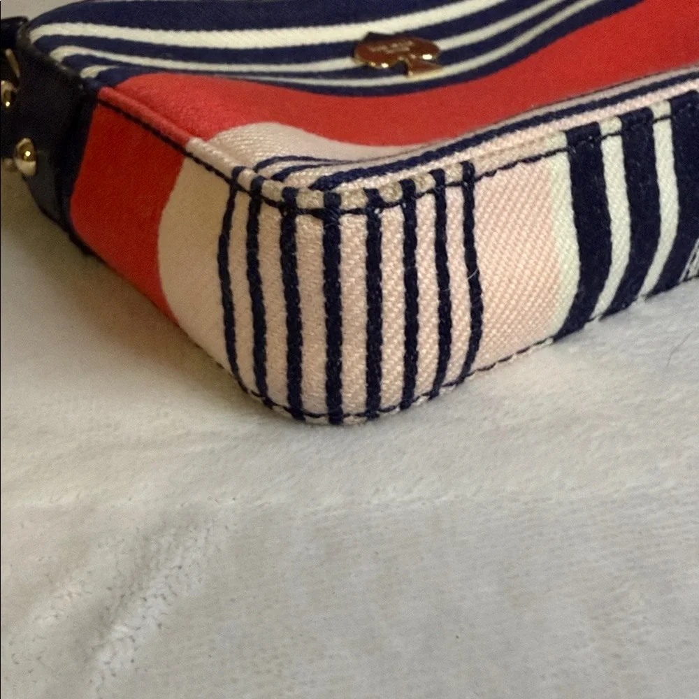 EUC Kate Spade New York Striped Crossbody Storybook Lining - Picture 7 of 9